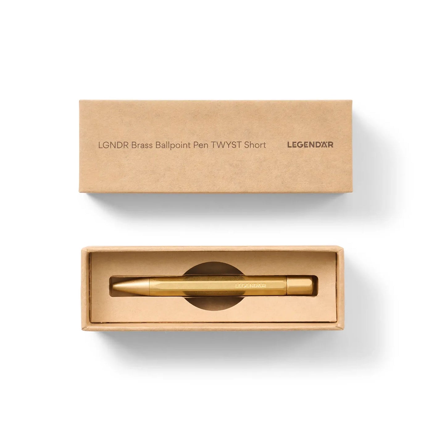 LGNDR Brass Ballpoint Pen TWYST - SHORT