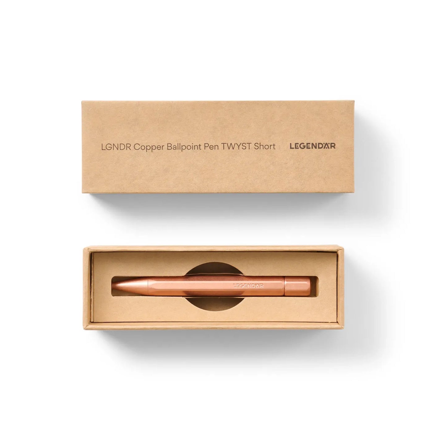 LGNDR Copper Ballpoint Pen TWYST - SHORT